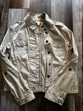 Dress Barn Beige Utility Jacket